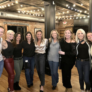 12/15/22, LADIES NIGHT OUT RAISED FUNDS FOR BRIDGE OF BOOKS FOUNDATION, Meredith Platzke, Noelle O’Shea, Noreen Giovannone, Kristy Mayerhofer, Kim Petke, Diane Kirschner, Colleen Seldin, Kerry Ostermiller, Claudia Villa