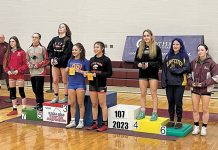 Colts Neck’s Alexandra Tchekounova made the podium in Philipsburg with a fourth-place finish at 107 pounds. She’s the Cougars first state medalist in girls wrestling.