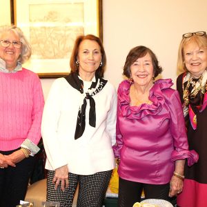06/01/23, NAVARUMSUNK AUXILIARY OF FAMILY AND CHILDREN’S SERVICE HELD 64TH ANNUAL SPRING LUNCHEON AND FASHION SHOW, Lois Stout, Lucy Ruggiero, Joan Laurie, Marylouise van der Wilden