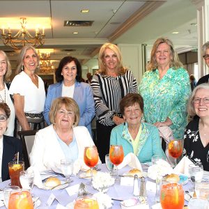 06/01/23, NAVARUMSUNK AUXILIARY OF FAMILY AND CHILDREN’S SERVICE HELD 64TH ANNUAL SPRING LUNCHEON AND FASHION SHOW, Fran Hamill, Phyllis Peterson, Carol McMorrow, Ingrid Christensen, Ginny Mazza, Pam Tanis, Ann Wiltz, Betsy Moody Schmalz, Maureen Dillon, Josephine Gilberti