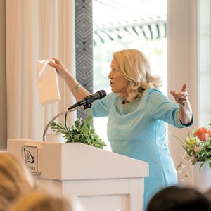 07/06/23, CANCERCRUSHER FOUNDATION OF MEMORIAL SLOAN KETTERING CANCER CENTER HELD TEA PARTY FUNDRAISER, Peeka Tildesley