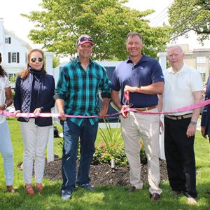 07/13/23, MONMOUTH COUNTY HISTORICAL ASSOCIATION CUTS THE RIBBON AT NONPROFIT MUSEUM IN FREEHOLD, Lynne Taylor Clemmons, Leslie M. Clark, Thomas Taylor, Chuck Jones, Glenn Cashion, William Mehr