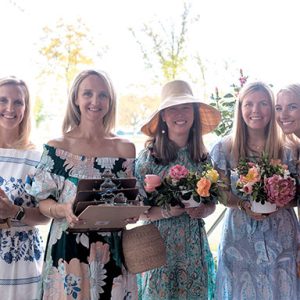 07/06/23, CANCERCRUSHER FOUNDATION OF MEMORIAL SLOAN KETTERING CANCER CENTER HELD TEA PARTY FUNDRAISER, Alexandra Conley, Holly Ostrow, Alicia Bublitz, Charlotte Carey, Amanda Brown