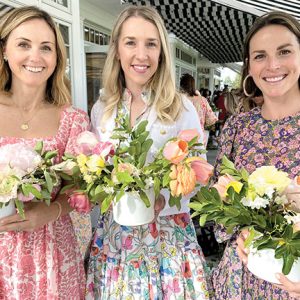 07/06/23, CANCERCRUSHER FOUNDATION OF MEMORIAL SLOAN KETTERING CANCER CENTER HELD TEA PARTY FUNDRAISER, Meg Severance, Stephanie Flynn, Julia Swayne