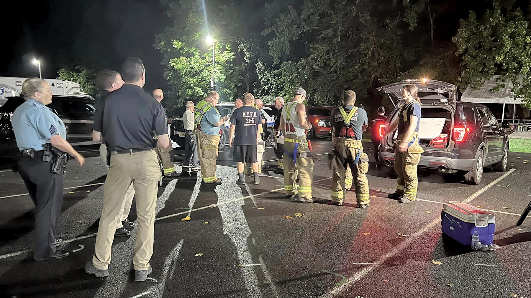 After a 911 call alerted county authorities to a missing swimmer Saturday evening, the Long Brach resident’s body was located in the Swimming River Reservoir Sunday morning. Courtesy Monmouth County Sheriff's Office 