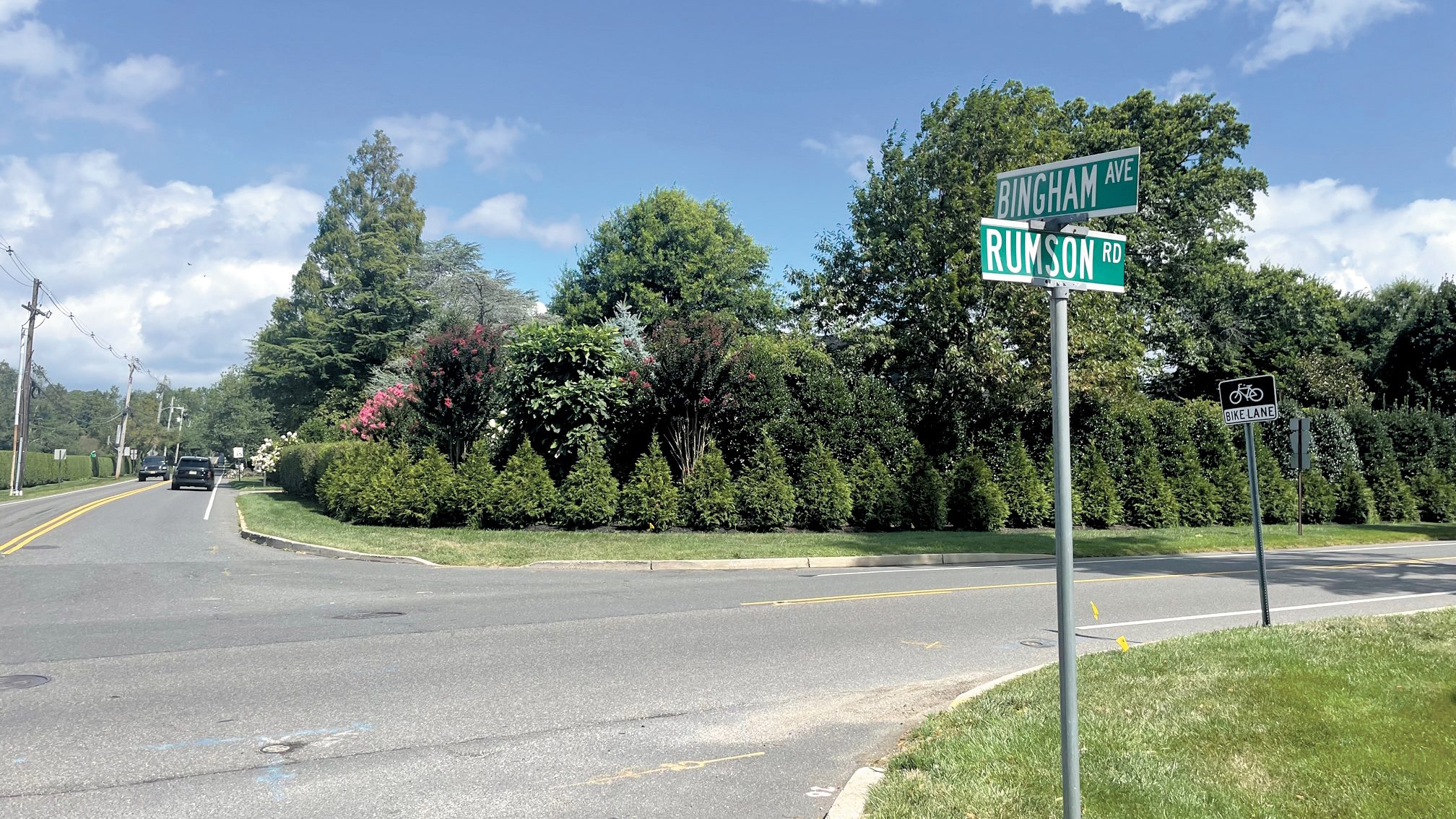 Rumson Road and Bingham Avenue are both county roads, so amending speed limits or installing a traffic light would require the borough submit a formal request for a traffic study to the county. Ultimately, any decision related to these roadways is up to the county. Stephen Appezzato