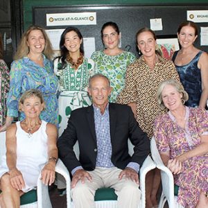 09/28/23, OCEANIC FREE LIBRARY’S ANNUAL GARDEN COCKTAIL PARTY, Nancy Haaren-Schuster, Doug Rossbach, Margot O’Connor, Mary Grubert, Paula Block Bralow, Joy Nova Jones, Cara Horner, Teresa Sperber, Mairead Clifford, Ann Rossbach