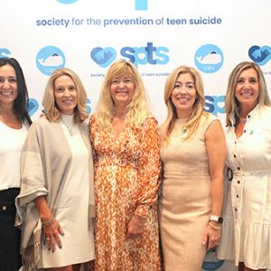 10/26/23, SOCIETY FOR THE PREVENTION OF TEEN SUICIDE’S WOMEN OF WELLNESS AND WONDER LUNCHEON, Mylene DiStefano, Julie Gatta, Barbara Martelli, Larson Whalen, Pascale Coppola