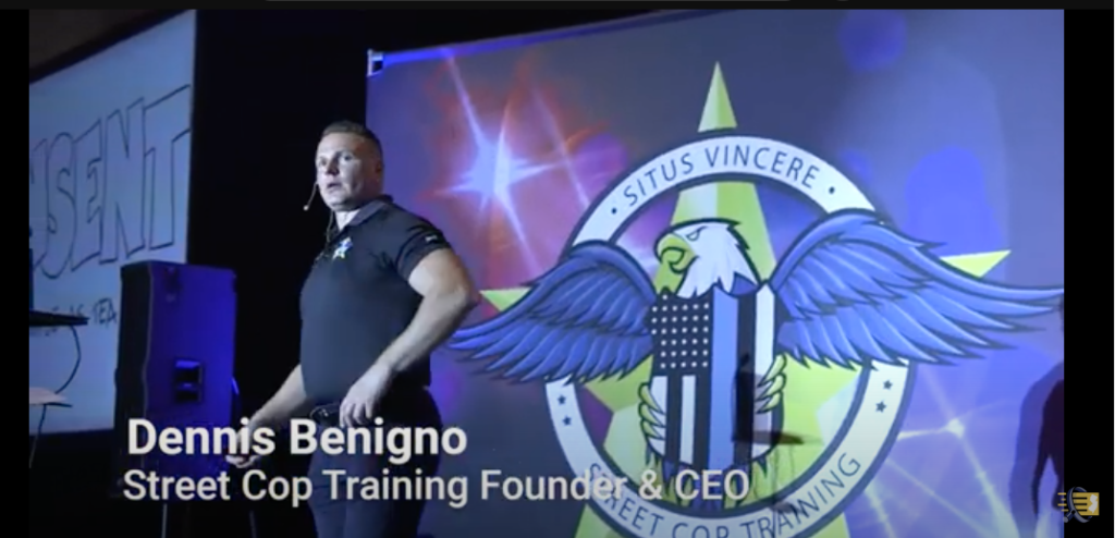In a video statement, Street Cop Training founder Dennis Benigno claimed his instructors conduct diversity, equity and inclusion training, and no complaints have been made about his program since the 2021 training event in Atlantic City. Courtesy Office of the State Comptroller