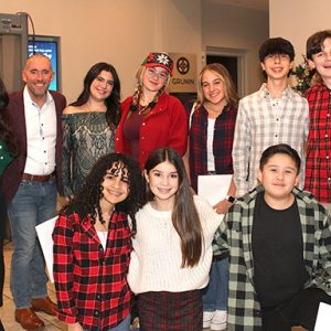 02/08/24, COUNT BASIE CENTER FOR THE ARTS ANNUAL HOLIDAY PARTY, Samantha Giustiniani, Joe Wajda, students