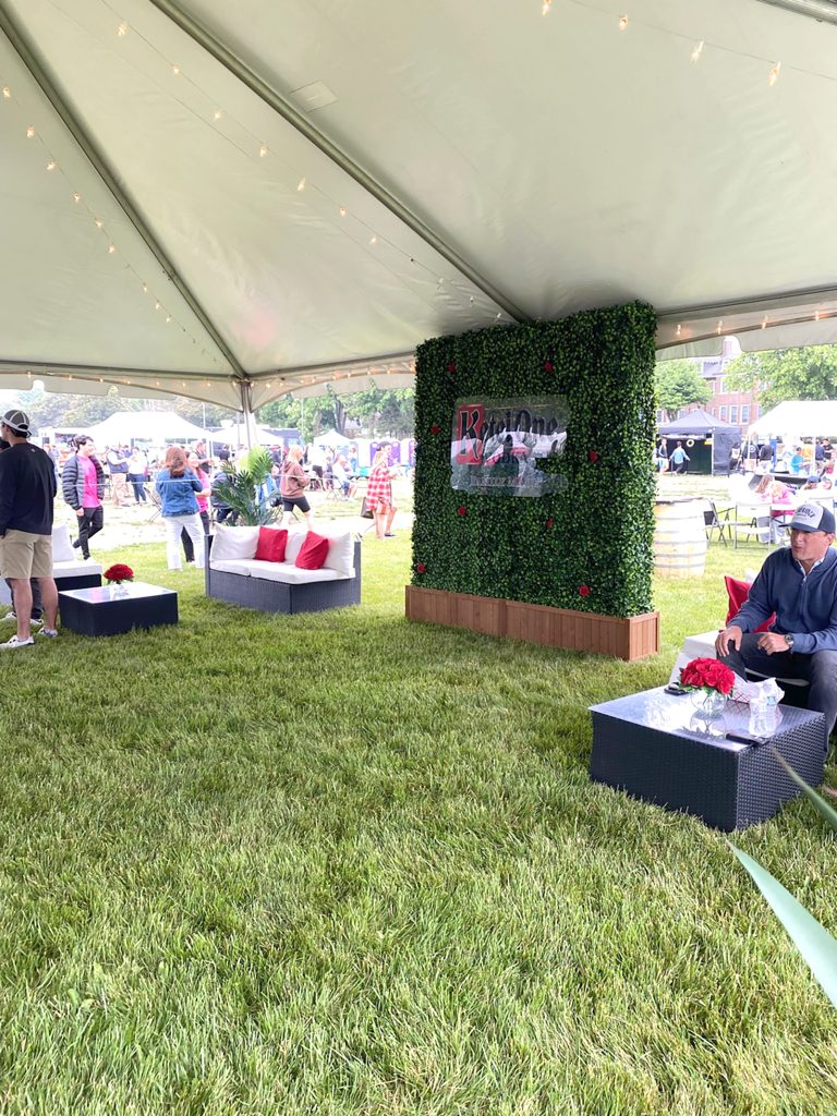 The bar tent at the Boujee FoodieCon food festival is expected to triple in size from last year to meet demand. Laura D.C. Kolnoski