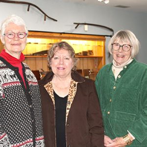04/18/24, SHREWSBURY HISTORICAL SOCIETY PRESENTS VINTAGE SEWING MACHINE EXHIBIT, Elizabeth McDermott, Becki Laverty, Connie Goddard