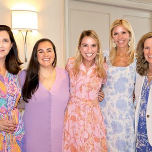 06/06/24, CANCERCRUSHER FOUNDATION’S TEA PARTY LUNCHEON WILL BENEFIT MEMORIAL SLOAN KETTERING CANCER CENTER, Lisa Halikias, Kellie Donovan, Amanda Brown, Megan Scott, Christina Durney