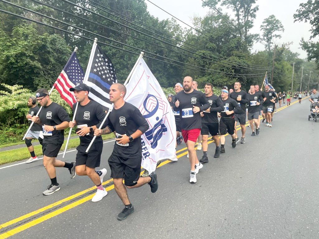 First responders, veterans and others will run in the Middletown PBA’s 4th annual 9/11 Memorial 5K with the Chubby Pigs to honor those who died in the terrorist attacks of Sept. 11, 2001. Courtesy Rich Belmonte