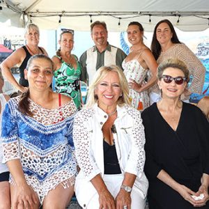 08/22/24, MONMOUTH CONSERVATION FOUNDATION’S SUMMER BASH AT THE SEAFARER, Representatives of Bayshore Recycling and friends, Valerie Montecalvo