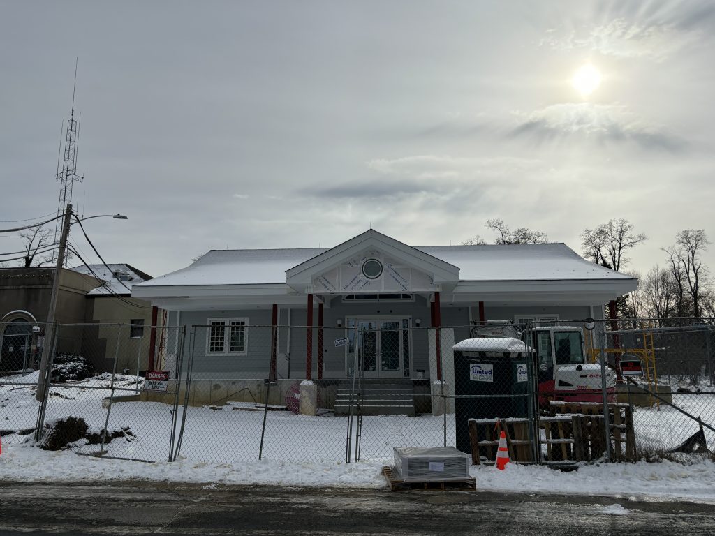 Construction crews are currently installing permanent utilities, such as water and electricity, at Fair Haven’s new police department and community center, with site work and demolition of the old police department beginning soon. Stephen Appezzato