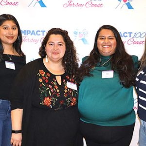 12/19/24, IMPACT 100 JERSEY COAST’S 9TH ANNUAL MEETING AND GRANT DISTRIBUTION EVENT, Julie Flores Castillo, Araceli Argueta, Itzel Hernandez, Hermione Carvente-Lopez