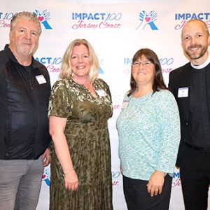 12/19/24, IMPACT 100 JERSEY COAST’S 9TH ANNUAL MEETING AND GRANT DISTRIBUTION EVENT, Tom Donovan, Heather Keefe, Jill Osis, Rev. Chase Danford