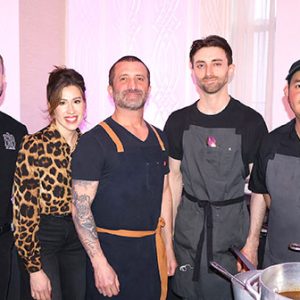 03/06/25, MERCY CENTER’S SECOND ANNUAL CHEF’S FEAST WAS A DELICIOUS TREAT, Andrew Mazzera, Jessica Dutka, executive chef Christopher Dutka, John Dutka, Cesar Pocon