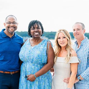 07/17/25, Fireworks on the Navesink Raises Funds for Riverview Medical Center, Rey Hollingsworth Falu, Nicole Harris-Hollingsworth, Sheri Marino, Michael Foley