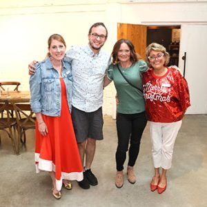 08/14/25, ‘Sleighbells in the Summer’ Event Benefits FCS Holiday Giving Program, Christian Navarro, Kimberly Keough, Samantha White, Jody Kroll