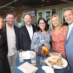 08/21/25, Parker Family Health Center 25th Anniversary Celebration, Colleen, Michael McCauley, Sean Griffith, Dr. Negin Griffith, Karen Lasiter-Azar, Dr. Jose Azar