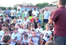 RBR Football Hosts Red Bank AYF to Give Them a Taste of Friday Night Lights