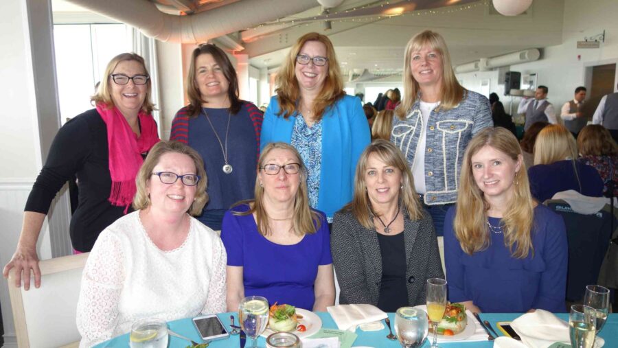 02/15/18, Red Bank Regional Buc Backer Foundation Held Annual Ladies Luncheon, McLoone’s Pier House, Long Branch, NJ, Billie McNally, Gretchen O’Kane, Claire Harbeck Izzo, Mary Chamberlain, Mary Beth Ostrowski, Peggy Mercereau, Jennie Kralyevich, Jennifer Devitto