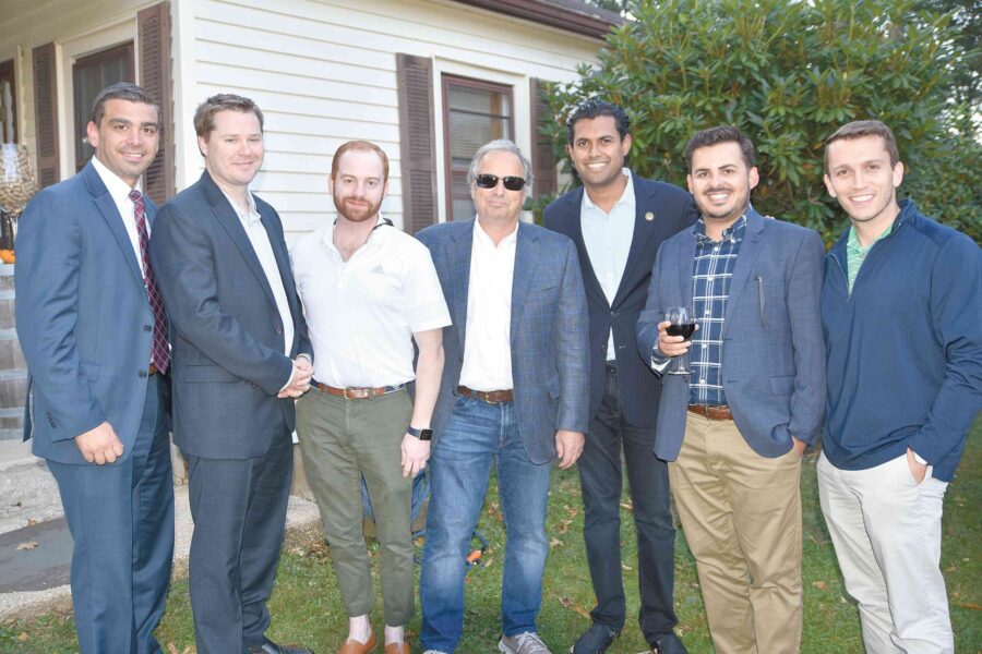 10/10/19, LEGAL AID SOCIETY OF MONMOUTH COUNTY HELD ANNUAL WINE TASTING RECEPTION, 4JG’s Vineyards, Colts Neck, NJ, Steve Ward, Justin McCarthy, Adam Garcia, John Giunco, Sen. Vin Gopal, Evan Zimmerman, Kyle Campanile