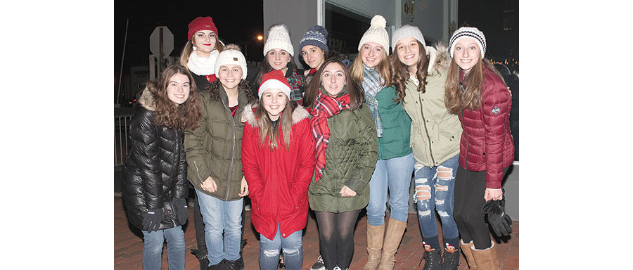 12/12/19, HOLIDAY EXPRESS LIGHTS UP THE TOWN OF RED BANK AND SPREADS HOLIDAY CHEER, Broad Street, Red Bank, NJ, a cappella group