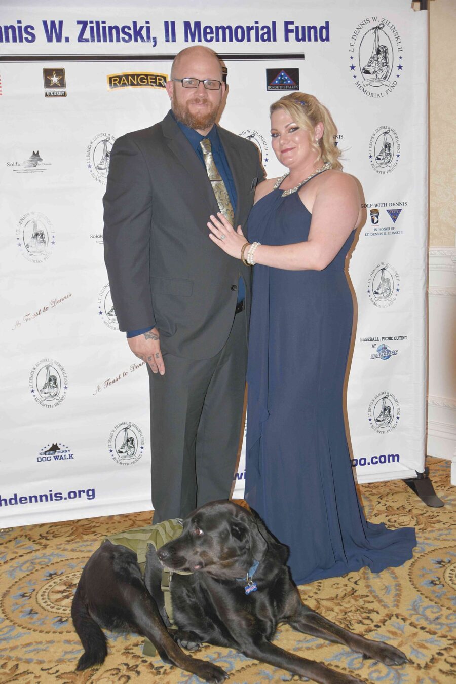 09/19/19, A TOAST TO DENNIS WAS PRESENTED BY LT. DENNIS ZILINSKI, II MEMORIAL FUND, Eagle Oaks Country Club, Farmingdale, NJ, David Cross, Kate Cross, Bear