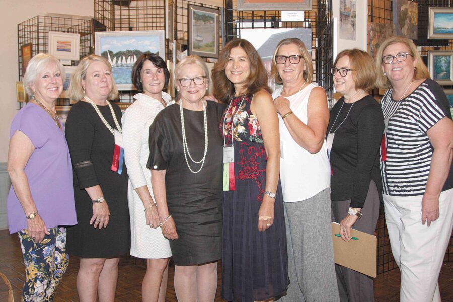 09/05/19, CANTERBURY ART SHOW RAISED FUNDS FOR COMMUNITY OUTREACH PROGRAMS, St. George’s-by-the-River Church, Rumson, NJ, Maggie Raynor, Leslie Tuthill, Beth Sherrard, Coni Lefferts, Carole Rogers, Mary Jane Suruda, Pat Locke, Dianne Zeigler