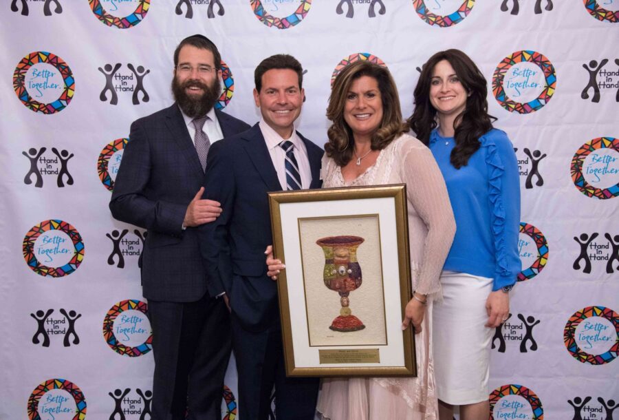 07/26/18, Chabad Of The Shore Sponsored Hand In Hand Dinner, Two River Theater, Red Bank, NJ, Rabbi Laibel, Dr. David Estin, Dr. Mindy Estin, Chani Schapiro