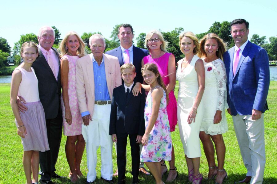 08/02/18, Leon Hess Cancer Center Council Hosted 23rd Annual Power Of Pink Luncheon, Hartshorne Mansion, Little Silver, NJ, Fallon Mihalow, Brig. Gen. Pete Dawkins, Ann Unterberg, Tom Unterberg, Joe Mihalow, Noel Dawkins-Mihalow, Amy Robach, Tara Kelly, Bill Arnold, Lennan Mihalow, Finn Mihalow