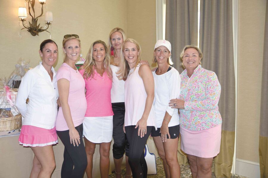 10/03/19, LEON HESS CANCER CENTER COUNCIL HELD SWING PINK: A SPORTS AND LUNCHEON CHARITY EVENT, Navesink Country Club, Middletown, NJ, Jessica Angstreich, Alex Connely, Debbie Memmott, Laura McGuire, Stephanie Flynn, Kara Short, Debbie O’Donoghue