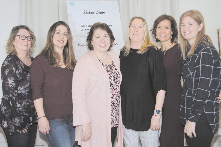 02/07/19, Red Bank Regional But Backer Foundation Presented "Snowflakes and Sandcastles" Luncheon, McLoone’s Pier House, Long Branch, Mary Beth Ostrowski, Valerie Costic, Lu White, Peggy Mercereau, Jessica Munley, Jenn DeVitto
