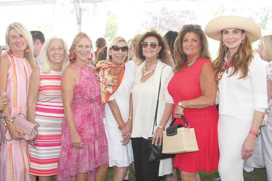 08/01/19, ANNUAL POWER OF PINK LUNCHEON WILL BENEFIT LEON HESS CANCER CENTER, Rumson, NJ, Leslie Hitchner, Dr. Georgia Ginalis, Terri Klein, Terry Ingram, Barbara Goldfarb, Donna Crosson, Lauren Vernon