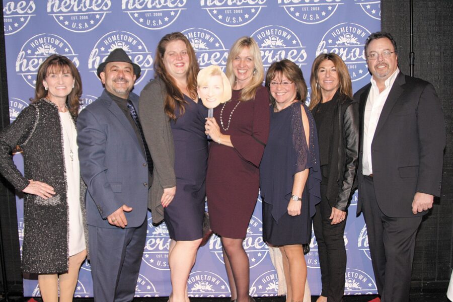 02/14/19, Hometown Heroes 10th Anniversary Gala And Awards Show, Brookdale Community College Performing Arts Center, Lincroft, NJ, Nancy Barone, Jamie Flores, Katie Flores, Anne Davis, Rose Williams, Diane Hoffman, Chuck Hoffman