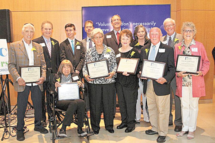 06/27/19, PHILANTHROPIC HAPPENINGS AT LUNCH BREAK, OceanFirst Bank, Red Bank, NJ, Danny Murphy, Dr. Larry Sykoff, Evan Woska, Dr. Scott Woska, Dr. David Lessing, Joyce Quinn, David Hinton, Shirley Parker, June West, Peg Rizzo, Don Burden, Bonnie Featherstone-Johnson