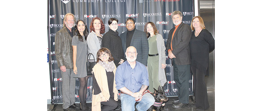 12/12/19, ROCKIT LIVE FOUNDATION AND BROOKDALE COMMUNITY COLLEGE CELEBRATED NEW PARTNERSHIP, Brookdale, Center for Visual Arts Gallery, Lincroft, NJ, Tim Zeiss, Celeste Chirichello, professor, head of the design department, architectural and design students and staff