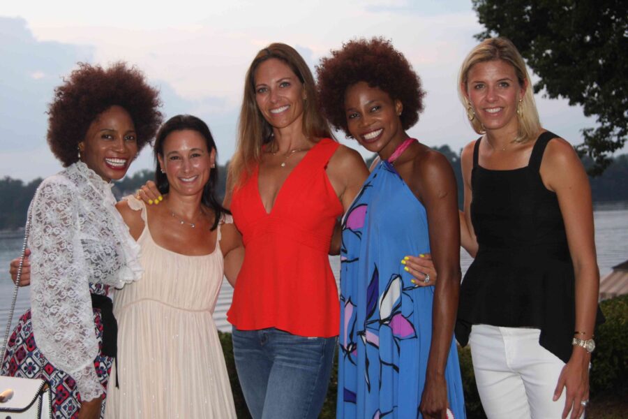 08/16/18, Cycle For Survival Raises Funds For MSK Cancer Research, Fair Haven, NJ, June Martin, Lisa Phillips, Meredith Barber, Joy Martin, Megan Scott