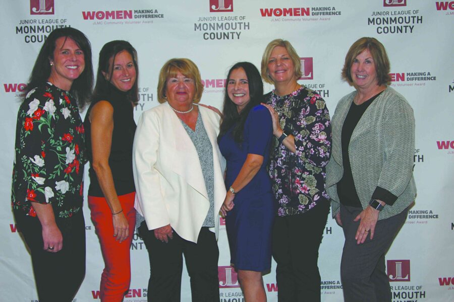 title="12/06/18, Junior League Of Monmouth County Held Annual Women Making A Difference Luncheon, Navesink Country Club, Middletown, NJ, Amy Robinson DeHays, Beth McLoone, Phyllis Peterson, Ashley Hadar, Lorrie Klaric, Dawn Bunyon"