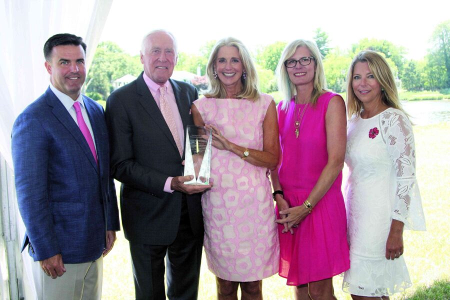 08/02/18, Leon Hess Cancer Center Council Hosted 23rd Annual Power Of Pink Luncheon, Hartshorne Mansion, Little Silver, NJ, Bill Arnold, Brig. Gen. Pete Dawkins, Ann Unterberg, Noel Dawkins-Mihalow, Tara Kelly