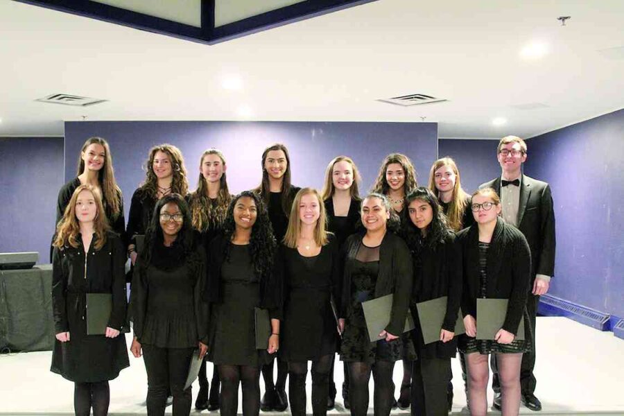 04/05/18, Trinity Hall High School Hosted Its Fourth Annual Gala, Berkeley Oceanfront Hotel, Asbury Park, NJ, Photos Courtesy Trinity Hall, Trinity Hall’s Gala singers